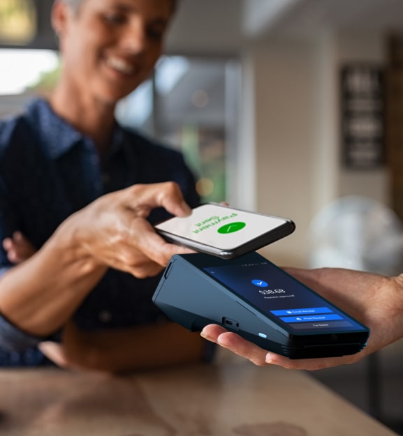 Tap to pay POS system